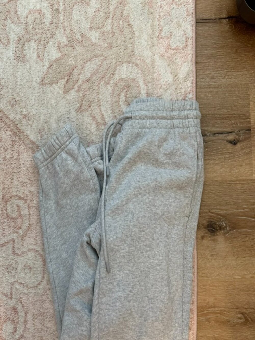 Aritzia boyfriend fit sweatfleeze cozy fleeze sweats light grey size xs